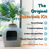 Original Hidden Litter Box Essentials Kit Stone Gray
